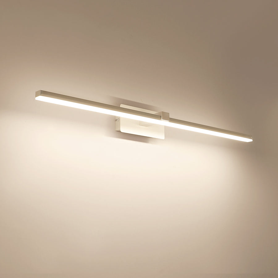 Modern Minimalist LED Linear Bathroom Vanity Light Warm White Wall Sconce