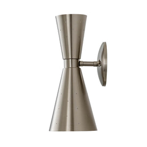 Starry 2-Light Hourglass Wall Sconce