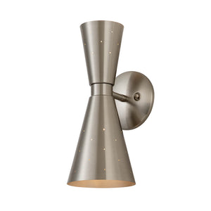 Starry 2-Light Hourglass Wall Sconce