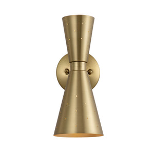 Starry 2-Light Hourglass Wall Sconce