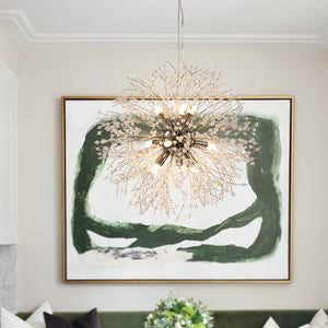 Stunning Sputnik Crystal Dandelion Chandelier