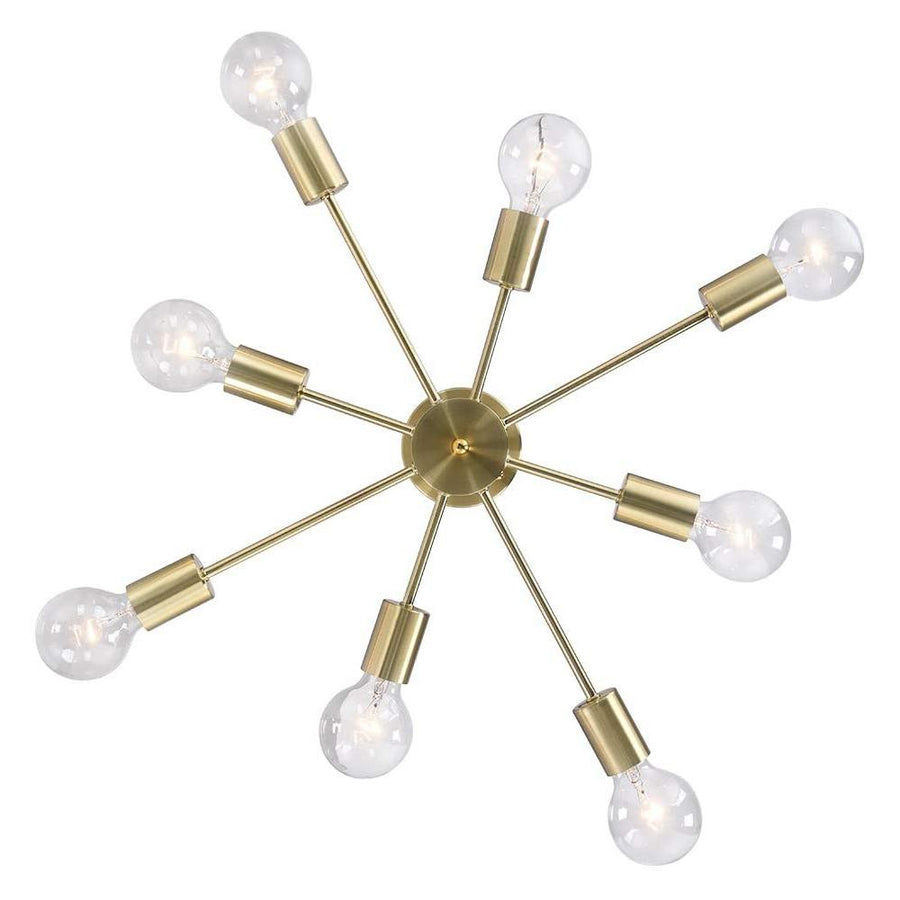 LightFixturesia-8-light Semi-flush Gold Sputnik Light-Semi Flush Light-Default Title-