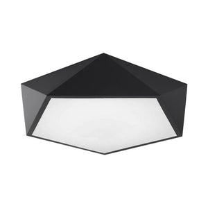 LightFixturesia-Black Geometric LED Flush Ceiling Light-Flush Mount Light-Default Title-