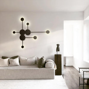 LightFixturesia-Contemporary Black LED Wall Light-Wall Sconce-3 Lt-