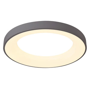 LightFixturesia-Contemporary LED Flush Mount Drum Light-Flush Mount Light-Grey-