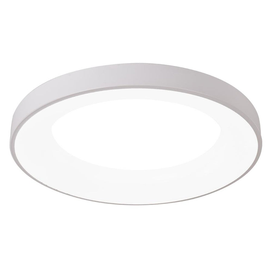 LightFixturesia-Contemporary LED Flush Mount Drum Light-Flush Mount Light-White-