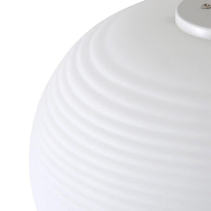 LightFixturesia-Contemporary Style Single White Pendant Light-Pendant Light-S-