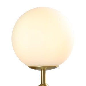 LightFixturesia-Mid-century 1-light Globe Wall Sconce-Wall Sconce-Black-