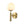 LightFixturesia-Mid-century 1-light Globe Wall Sconce-Wall Sconce-Brass-