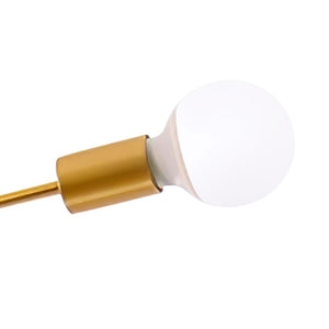 LightFixturesia-Mid-century Flush Mount Sputnik Ceiling Light-Semi Flush Light-Gold-