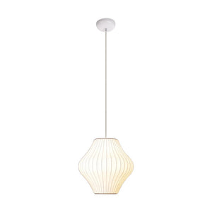 LightFixturesia-Mid-century Modern Single White Pendant Light-Pendant Light-Pear-