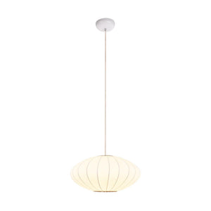 LightFixturesia-Mid-century Modern Single White Pendant Light-Pendant Light-Saucer-