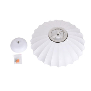LightFixturesia-Mid-century Modern Single White Pendant Light-Pendant Light-Saucer-