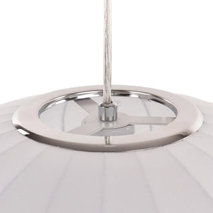 LightFixturesia-Mid-century Modern Single White Pendant Light-Pendant Light-Saucer-