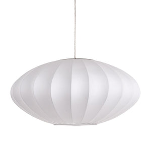 LightFixturesia-Mid-century Modern Single White Pendant Light-Pendant Light-Saucer-