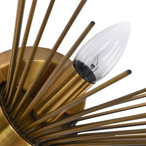 LightFixturesia-Mid-century Modern Starburst Brass Wall Sconce-Wall Sconce-Default Title-