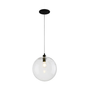 LightFixturesia-Minimalist 1-light Single Globe Glass Pendant Light-Pendant Light-10"-