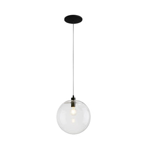 LightFixturesia-Minimalist 1-light Single Globe Glass Pendant Light-Pendant Light-8"-