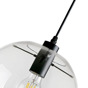 LightFixturesia-Minimalist 1-light Single Globe Glass Pendant Light-Pendant Light-8"-