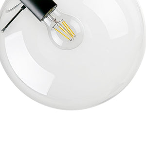 LightFixturesia-Minimalist 1-light Single Globe Glass Pendant Light-Pendant Light-8"-