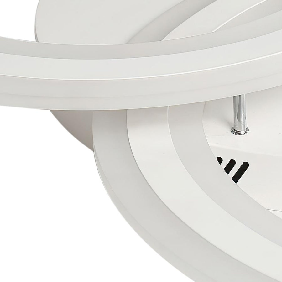 LightFixturesia-Modern 3-ring Semi Flush LED Circle Light-Semi Flush Light-Warm White-