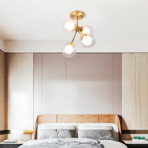 LightFixturesia-Modern Bubble Semi Flush Mount-Semi Flush Light-2 Lt-