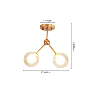 LightFixturesia-Modern Bubble Semi Flush Mount-Semi Flush Light-4 Lt-