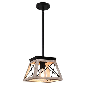 LightFixturesia-Modern Farmhouse Geometric Lantern Pendant Light-Pendant Light-Default Title-