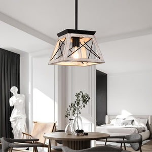 LightFixturesia-Modern Farmhouse Geometric Lantern Pendant Light-Pendant Light-Default Title-