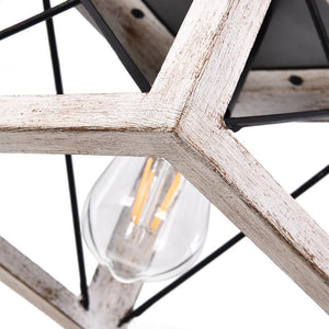 LightFixturesia-Modern Farmhouse Geometric Lantern Pendant Light-Pendant Light-Default Title-