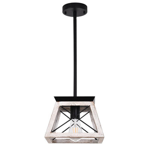 LightFixturesia-Modern Farmhouse Geometric Lantern Pendant Light-Pendant Light-Default Title-