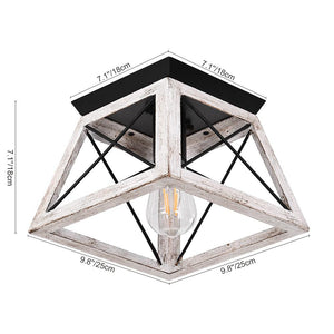 LightFixturesia-Modern Farmhouse Square Flush Mount Light-Flush Mount Light-Default Title-