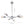 LightFixturesia-Modern Globe Multi-light Linear Sputnik Chandelier-Chandelier-Gold-6 Lt