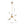 LightFixturesia-Modern Globe Multi-light Linear Sputnik Chandelier-Chandelier-Gold-6 Lt