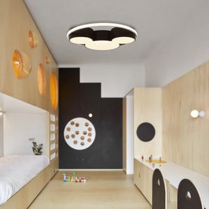 LightFixturesia-Modern Mickey Design LED Flush Ceiling Light-Flush Mount Light-17"-