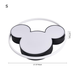 LightFixturesia-Modern Mickey Design LED Flush Ceiling Light-Flush Mount Light-17"-