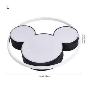 LightFixturesia-Modern Mickey Design LED Flush Ceiling Light-Flush Mount Light-17"-