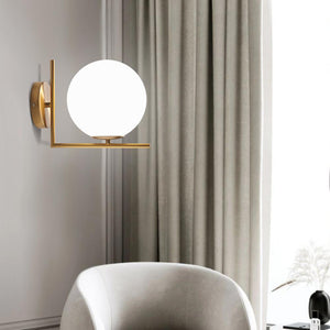 LightFixturesia-Modern Mid-century Armed Globe Wall Sconce-Wall Sconce-Default Title-