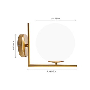 LightFixturesia-Modern Mid-century Armed Globe Wall Sconce-Wall Sconce-Default Title-