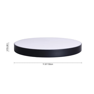 LightFixturesia-Modern Minimalist LED Drum Flush Mount Ceiling Light-Flush Mount Light-White-Warm White