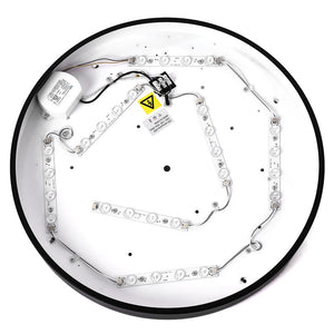 LightFixturesia-Modern Minimalist LED Drum Flush Mount Ceiling Light-Flush Mount Light-White-Warm White