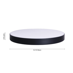 LightFixturesia-Modern Minimalist LED Drum Flush Mount Ceiling Light-Flush Mount Light-White-Warm White