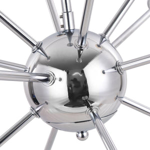 LightFixturesia-Modern Silver Sphere Chrome Sputnik Chandelier-Chandelier-8 Lt-