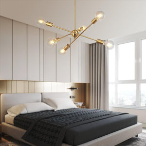 LightFixturesia-Modern Sphere Gold Sputnik Chandelier--Default Title-