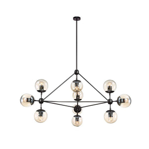 LightFixturesia-Modo Statement Geometric Chandelier-Chandelier-10 Lt-
