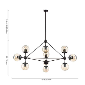 LightFixturesia-Modo Statement Geometric Chandelier-Chandelier-15 Lt-