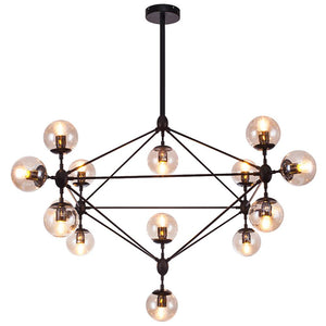 LightFixturesia-Modo Statement Geometric Chandelier-Chandelier-15 Lt-