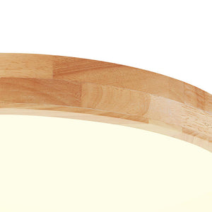 LightFixturesia-Round LED Wood Flush Mount Light-Flush Mount Light-11"-