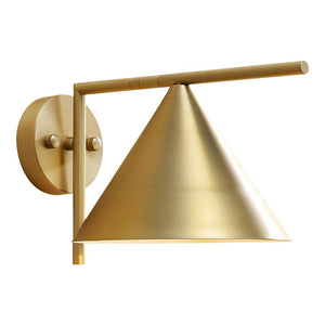 LightFixturesia-Single Cone Gold Wall Sconce-Wall Sconce-Default Title-