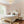 LightFixturesUSA-1-Light Creamy Ceramic Shade Semi Flush Mount-Ceiling Light-Brass-
